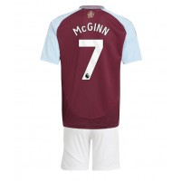 Aston Villa John McGinn #7 Heimtrikotsatz Kinder 2024-25 Kurzarm (+ Kurze Hosen)